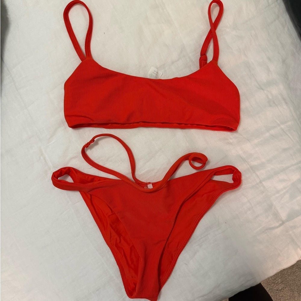 Daily Drills Vibrant Red Swimwear